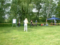 Katja mit Byron im Ring